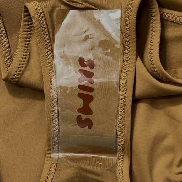 SKIMS Swim One Shoulder Monokini Almond Large - Picture 8 of 12